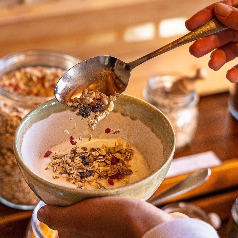 Rossalm Südtirol Restaurant Genuss Plose Bergfrühstück Alm-Frühstück Frühstücksgenuss Genussmoment Naturerlebnis Alpenblick Sonnenterrasse (3)