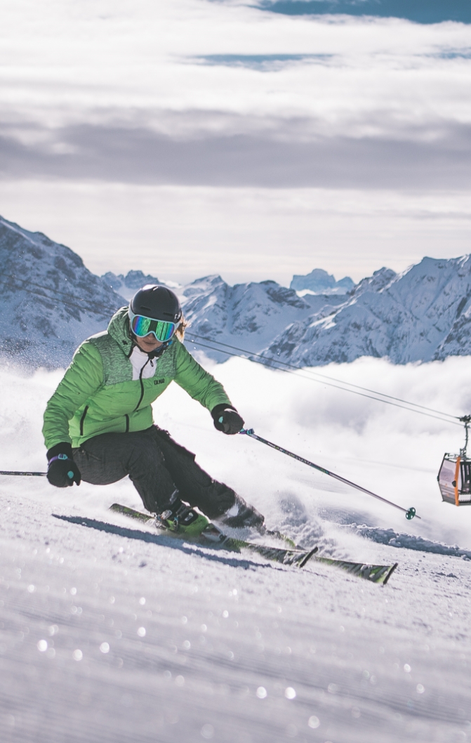 auf der Rossalm befindet ihr euch mitten im Skigebiet Plose